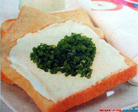 Бутерброд с сердечком