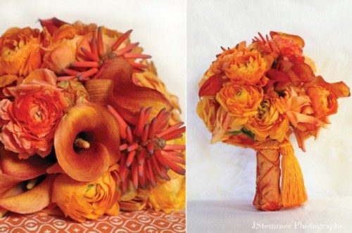 bright-orange-bridal-bouquets