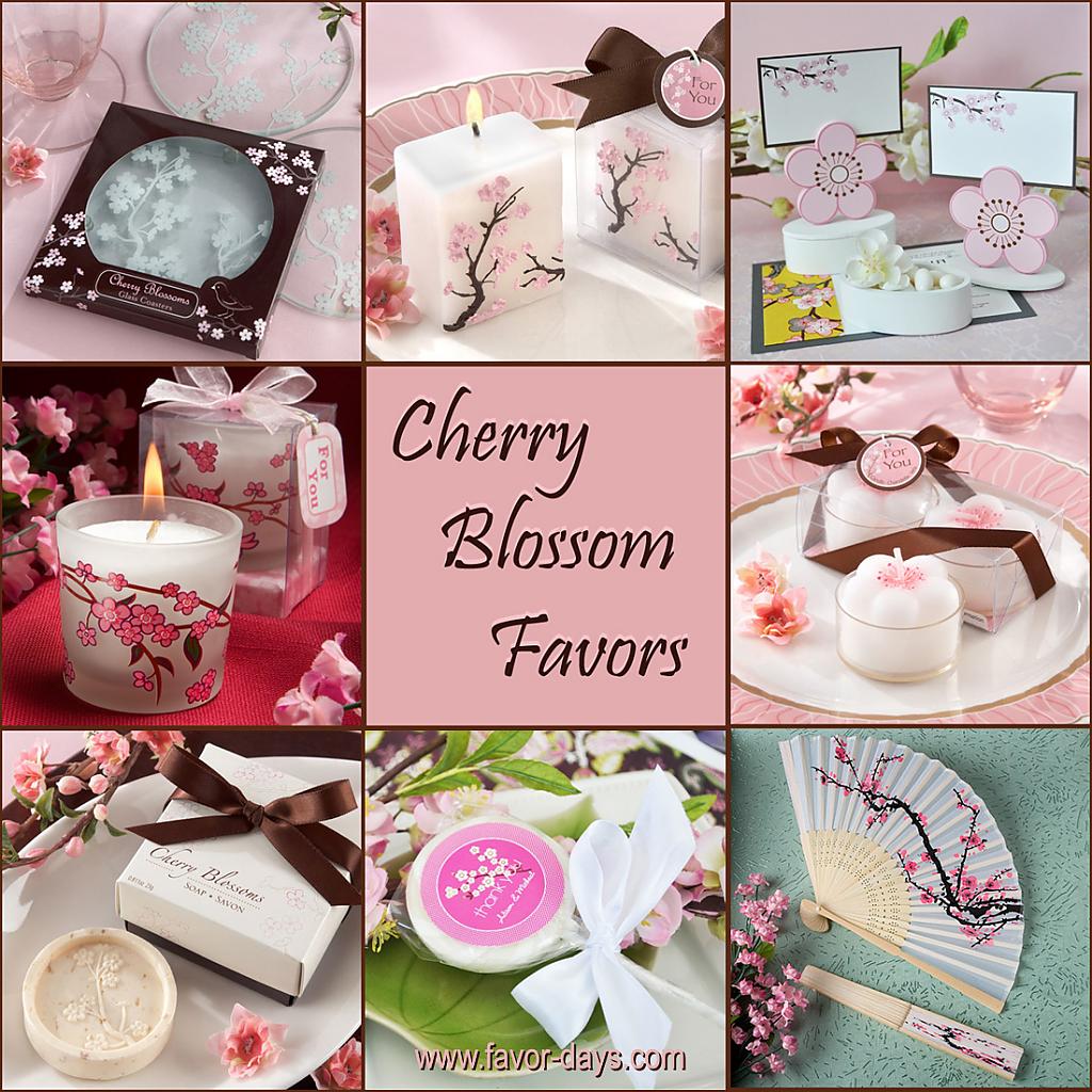cherry blossom themed favors