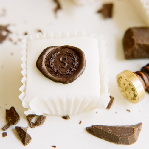 diy-chocolate-wax-seal-petit-fours