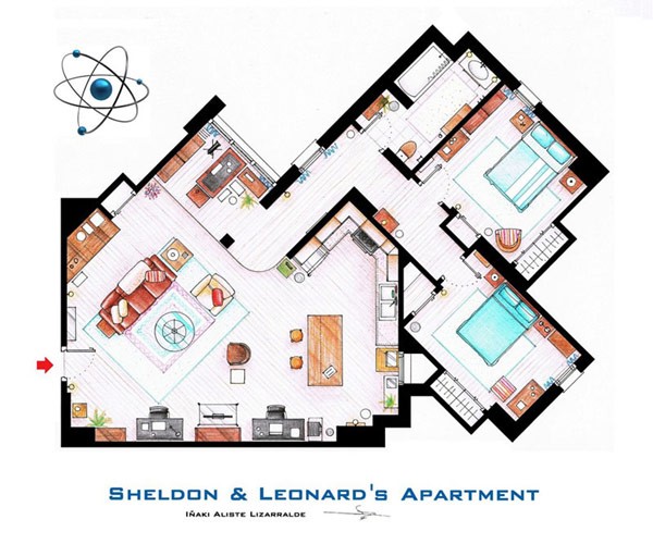 floor-plans-of-the-most-famous-tv-apartments8