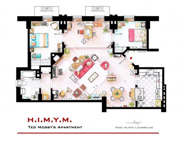floor-plans-of-the-most-famous-tv-apartments