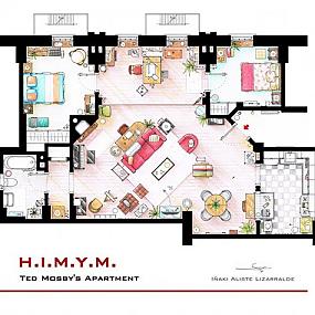 floor-plans-of-the-most-famous-tv-apartments9