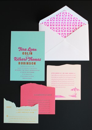neon-letterpress-wedding-invitations