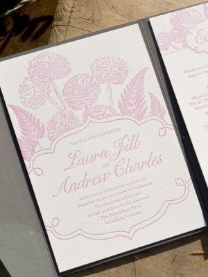 pink-gray-floral-letterpress-wedding-invitations