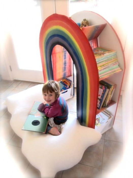 rainbow-bookcase-for-kids