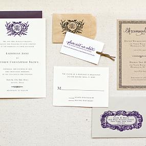 rustic-monogram-rubber-stamp-wedding-invitations