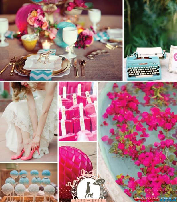 torquoise-and-fuchsia-wedding-inspiration-1