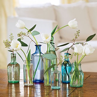 vintage-bottles-as-flower-vases