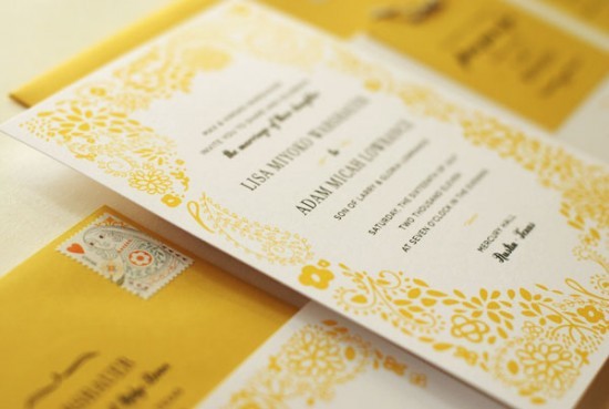 yellow-floral-wedding-invitations