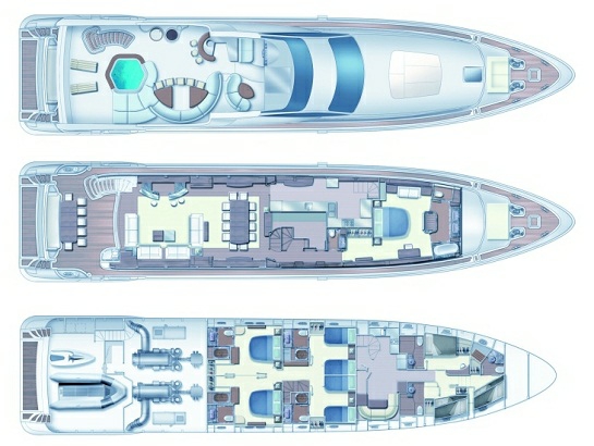 Яхта Azimut 116
