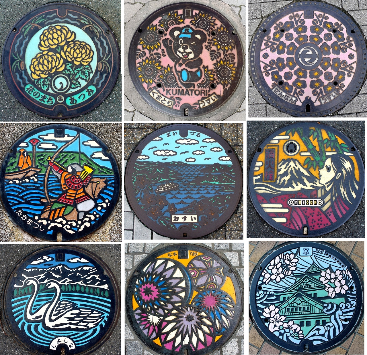 art japanese manhole covers-01