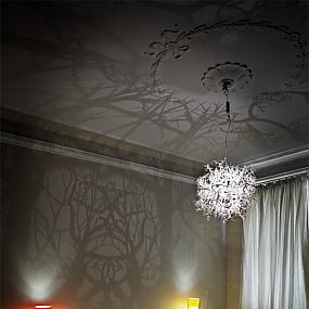 chic chandelier casting a shadow trees-03