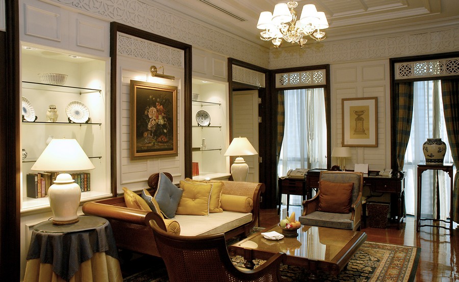 Гостиная комната виллы Plaza Athenee