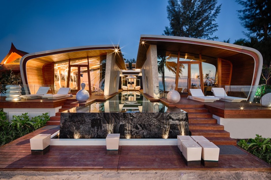 Оригинальный дизайн джакузи отеля Iniala Beach House