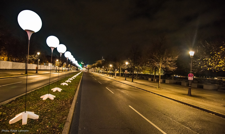 Осветительные установки по проезжей части Берлина