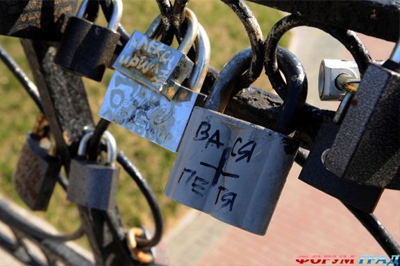 Мост любви в Тамбове