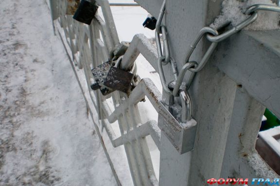 Замочки любви в Тюмене