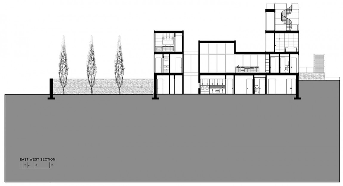 План-схема частной резиденции 4 Springs Lane