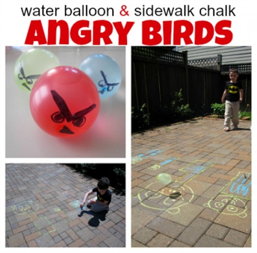 Angry Birds на асфальте