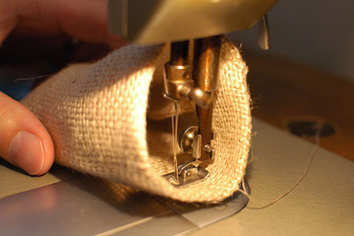 Обработка мешочка на швейной машинке