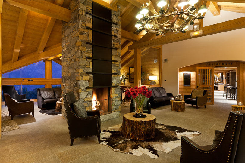 Дизайн интерьера альпийского шале Chalet Emma