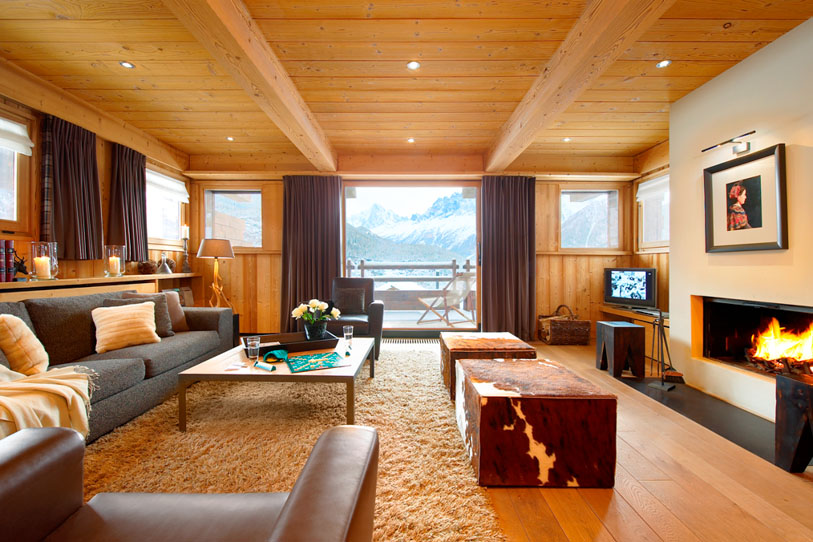 Дизайн интерьера альпийского шале Chalet Emma