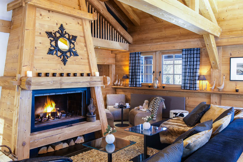 Дизайн интерьера альпийского шале Chalet Emma
