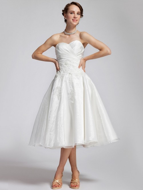 Свадебное платье в стиле tea-length
