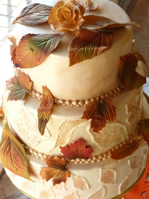 Торт для осенней свадьбы