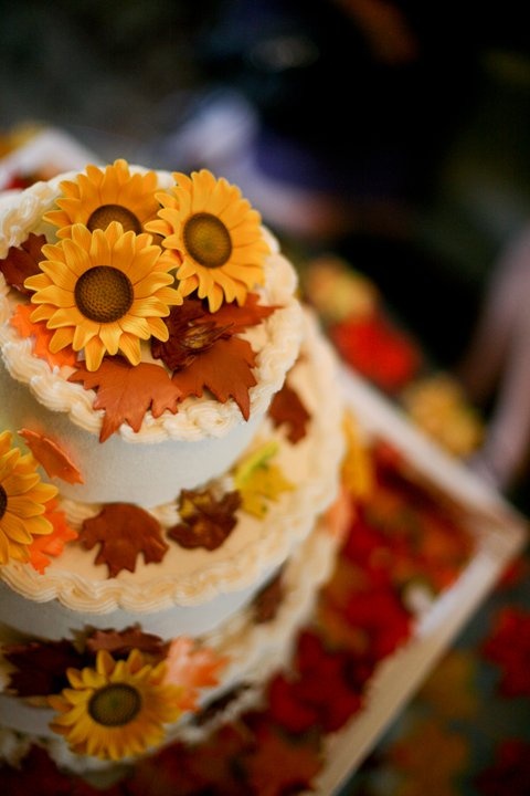 Торт для осенней свадьбы