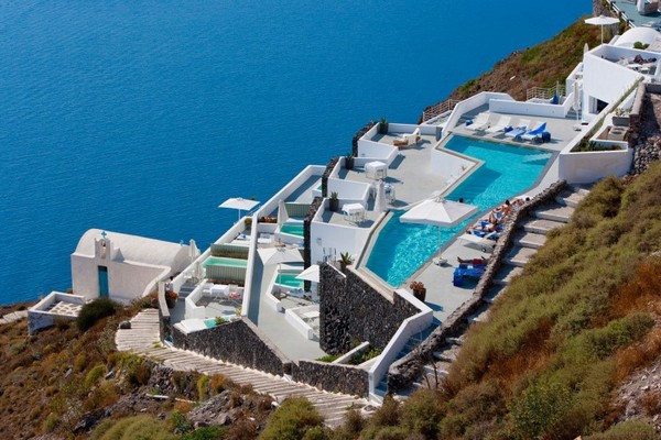 Роскошный дизайн гостиничного комплекса Grace Santorini Hotel