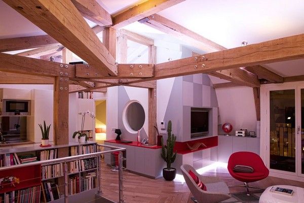 Дизайн квартиры на чердаке: эксклюзивный интерьер Le Loft des Innocents