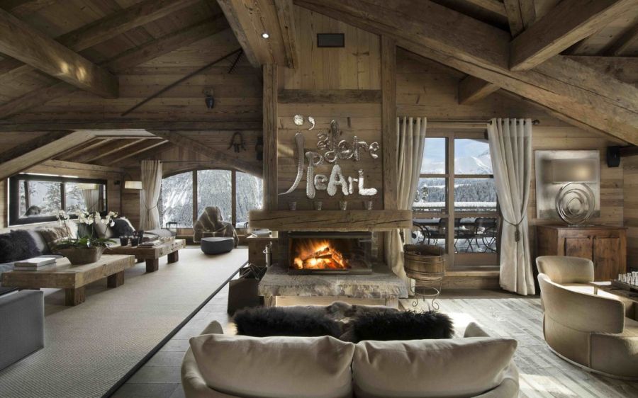 Дизайн интерьера шале Pearl Ski Lodge