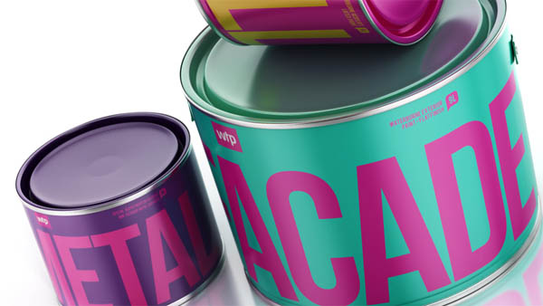 Дизайн банок для красок Waldo Trommler Paints