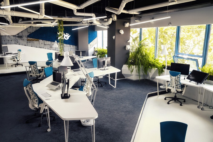 Дизайн интерьера офиса Game Studio 2o