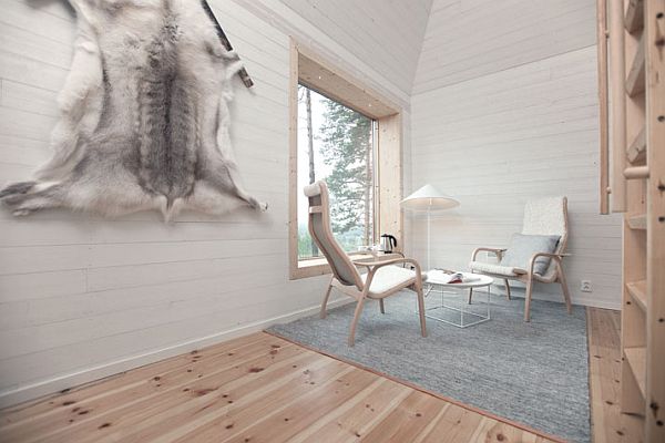 Дизайн интерьера комнаты современного отеля Treehouse