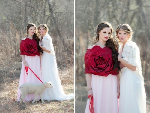 Фотосессия сестёр-невест