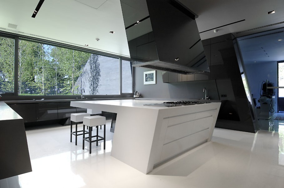 В испанской столице Мадриде разместилась очаровательная резиденция Concrete House ll на окраине города от студии A cero Architects luxury poperty in madrid by a cero architects 10 В испанской столице Мадриде разместилась очаровательная резиденция Concrete House ll на окраине города от студии A cero Architects