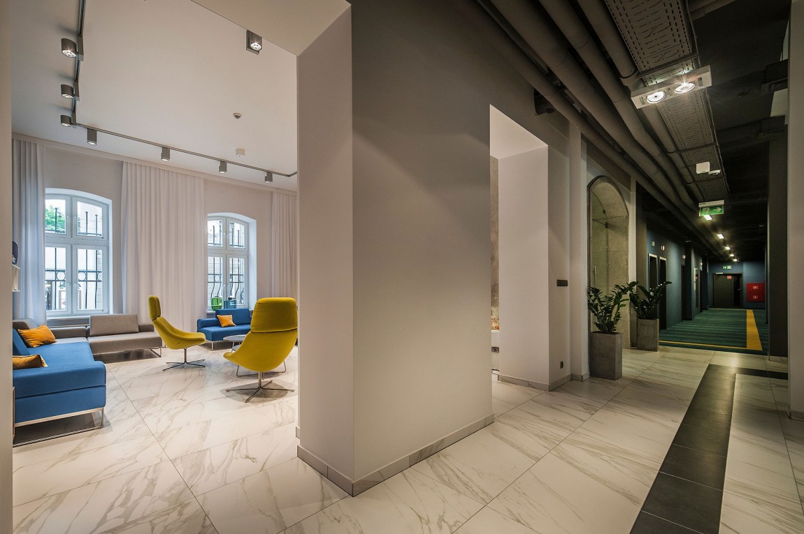 Интереьр отеля Tobaco Hotel в Польше