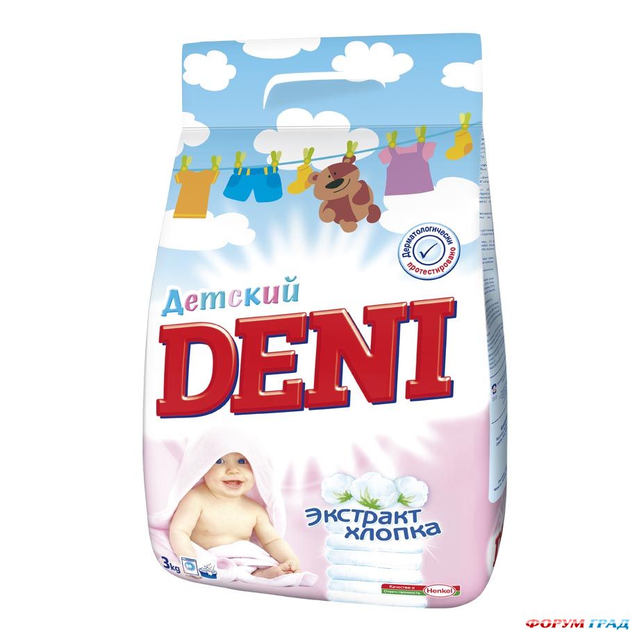 Детский стиральный порошок Deni.