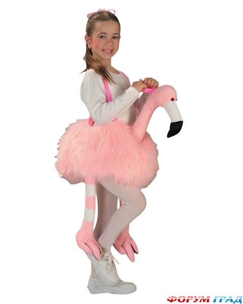 Новогодний костюм Розовый фламинго.