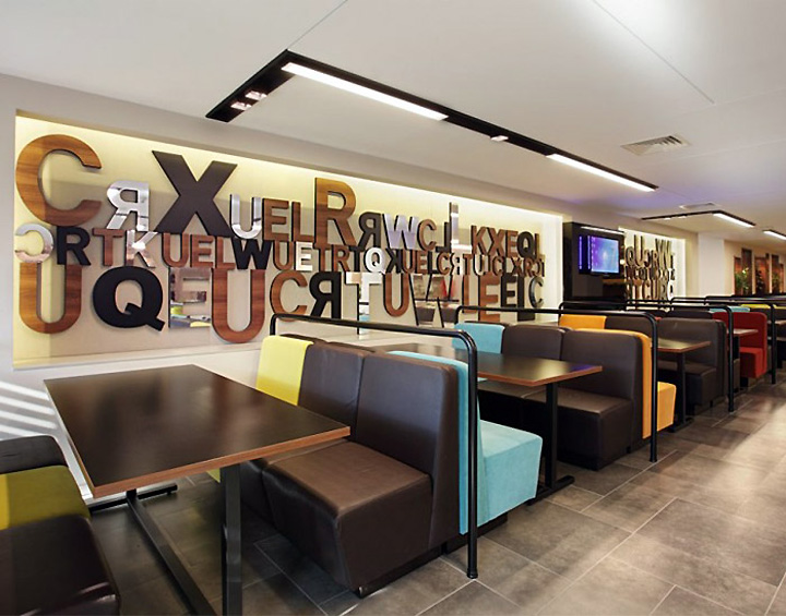 Эклектичный дизайн кафе-ресторана Turkcell Maltepe Plaza
