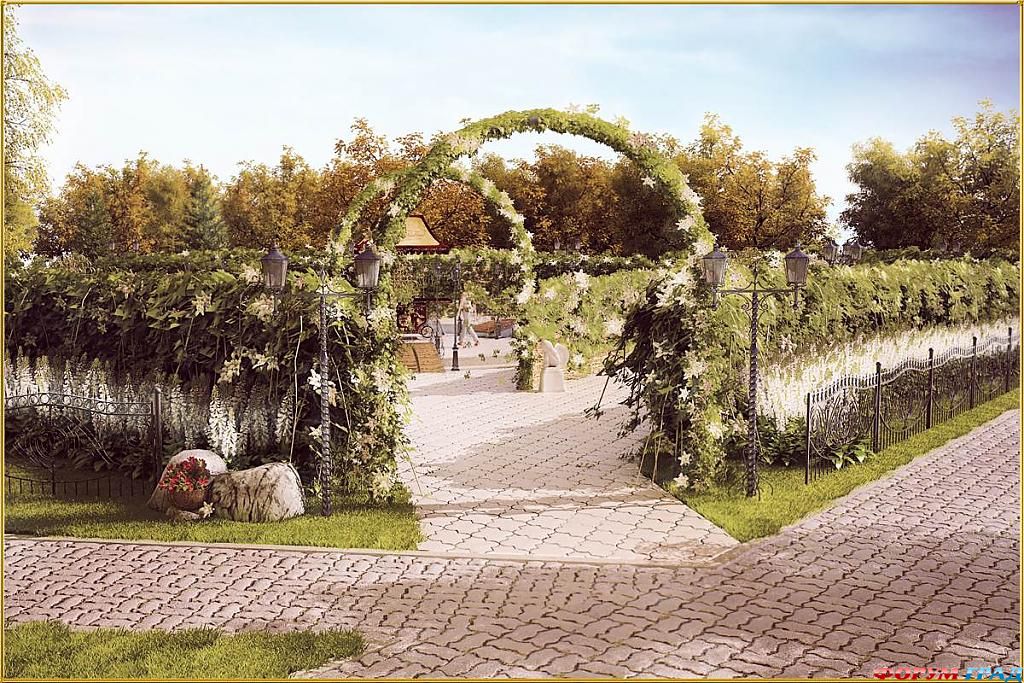 свадебный парк днем