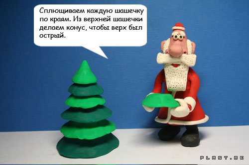 Новогодние поделки из пластилина пошагово Новогодние поделки из пластилина пошагово