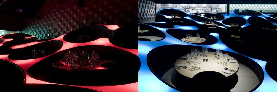 Дизайн интерьера бара Blue Frog Lounge