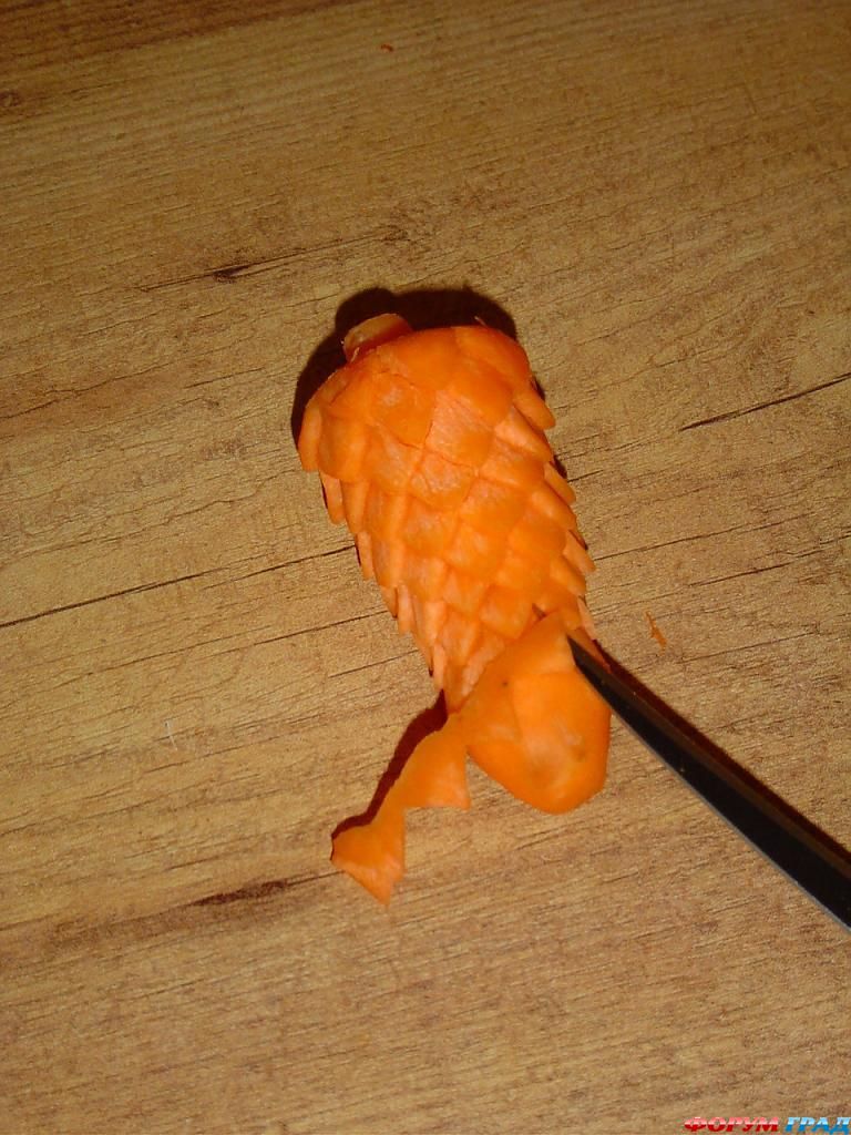 Как сделать дудочку из моркови