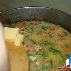 Сырный суп с мексиканской смесью