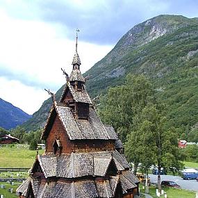 Деревянная церковь Borgund Лэрдала
