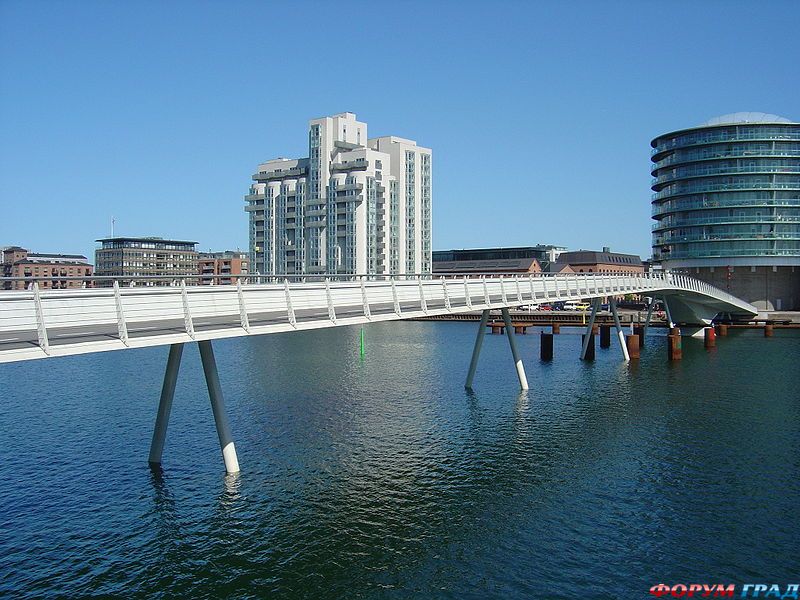Мост Bryggebroen. Дания